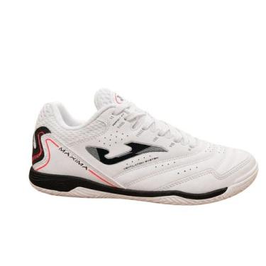Imagem de Tenis Joma Futsal Maxima Indoor Original -, Lanc, Branco, Preto, 37