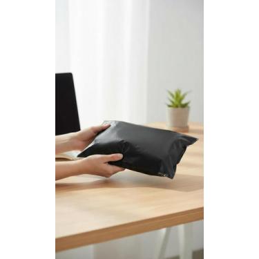 Imagem de 1000 Sacos Pretos 19x25 Invioláveis Com Lacre - Congratulations Store