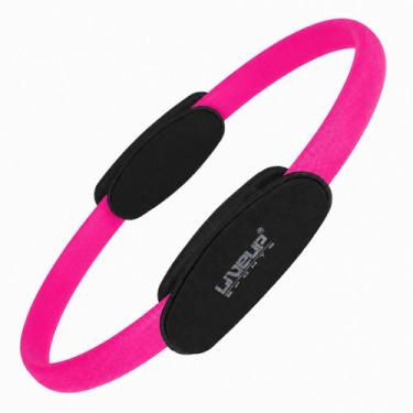 Imagem de Anel Tonificador Pilates 38cm Pegada Dupla EVA Rosa LiveUp