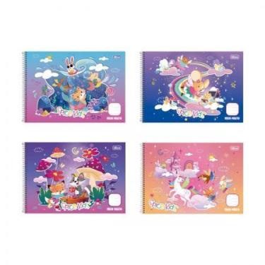 Imagem de Caderno espiral capa dura meia pauta 40 folhas Spice Kids Feminino - T