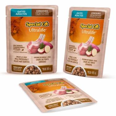 Imagem de Sachê Special Cat Ultralife Adultos Cordeiro 85g Alimento Úmido Premiu