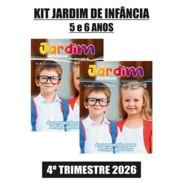 Imagem de KIT REVISTAS EBD JARDIM DE INFÂNCIA (5 e 6 Anos) CPAD - 2 ALUNO + 1 PR