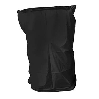 Imagem de Fancyes Capa de esteira dobrável, capa de esteira com zíper, capa à prova de poeira, à prova d'água, ajuste universal, máquina de corrida esportiva para uso interno ou externo - preto_110 x 95 x 160 cm