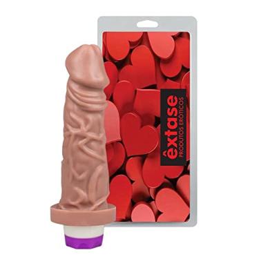 Imagem de PROTESE PENIS REALISTICA COM VIBRADOR INTERNO - 15,4 X 4 - EXTASE