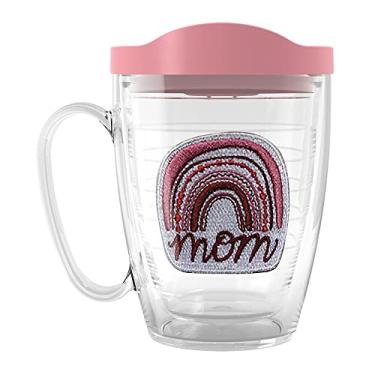 Imagem de Tervis Copo térmico de parede dupla Boho Mom Rainbow Made in USA Caneca de 473 ml, clássico