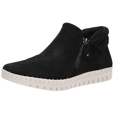 Imagem de Bella Vita Bota esportiva feminina Camberly na altura do tornozelo, Couro Kidsuede preto, 8 Wide