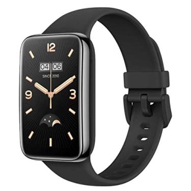 Imagem de Pulseira Extra Cores Vivas Silicone Sport Compatível com Mi Band 7 Pro (Preto)