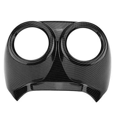 Imagem de Guarnição de ventilação de ar traseiro do carro, moldura de capa de acabamento de ar condicionado de saída de ar de assento traseiro interior do carro para Stelvio 2016-2018