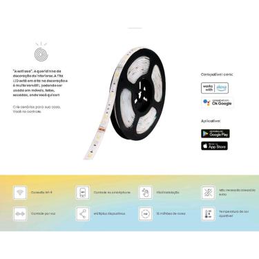 Imagem de Blumenau De Fita Led Smart 2835 5W/M 12V Rgb 5 Metros 60039000