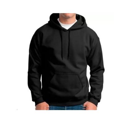 Imagem de Blusa De Frio Moletom Canguru Flanelado Unissex Com Bolso e Capuz