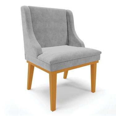 Imagem de Cadeira De Jantar Liz Suede Cinza