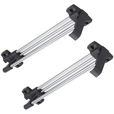 Imagem de 2 Peças Guarda-roupa Cabide De Roupas Deslizante Trilho De Aço Para Calças, Tamanho Múltiplo,12 Polegadas/30,3 Cm