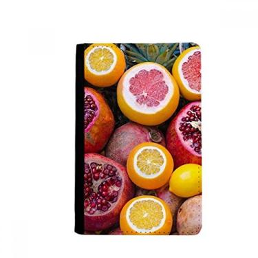 Imagem de Porta-passaporte com imagem de frutas tropicais frescas Notecase Burse carteira capa porta-cartão, Multicolor