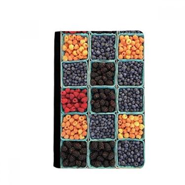 Imagem de Porta-passaporte com foto de frutas frescas frutas vermelhas natureza fotografia notecase burse carteira capa porta-cartão, Multicolor