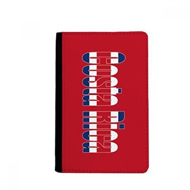 Imagem de Porta-passaporte com nome da bandeira do país da Costa Rica Notecase Burse capa carteira porta-cartão, Multicolor