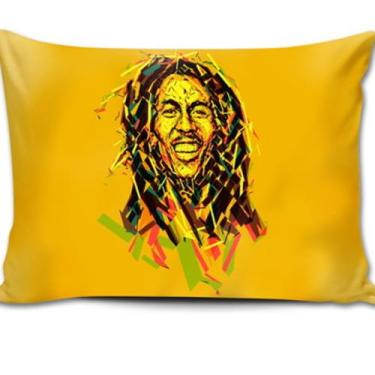 Imagem de Almofada 27X37 Bob Marley Reggae King Decoração - Hot Cloud Shop