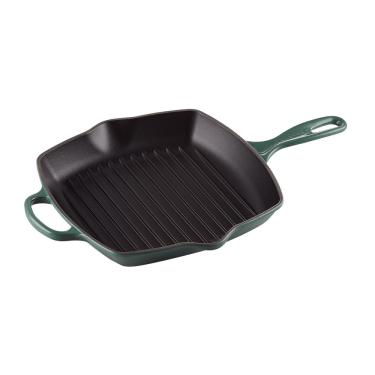 Imagem de Grelha Quadrada Signature 26 cm Verde Artichaut Le Creuset