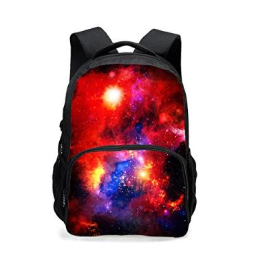 Imagem de Mochila adolescente CAIWEI Universo Espacial TrendyMax Estampa Galaxy Mochila bonita para a escola, Laptop, Starry Sky 1, 17.5*13*6.7 Inch