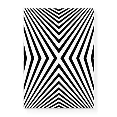 Imagem de Arte Maníacos Quadro Decorativo em Tela Canvas Optical Linhas Retas - 23x16,25cm