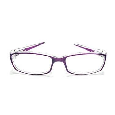 Imagem de A&A Óculos Armação Retro Retangular Unissex Sem Lentes A-226