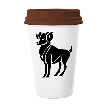 Imagem de Caneca de cerâmica com símbolo do zodíaco de Áries da Constelação