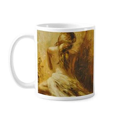 Imagem de Blonde Back Babe Girl Pretty Gal Caneca cerâmica café porcelana louça