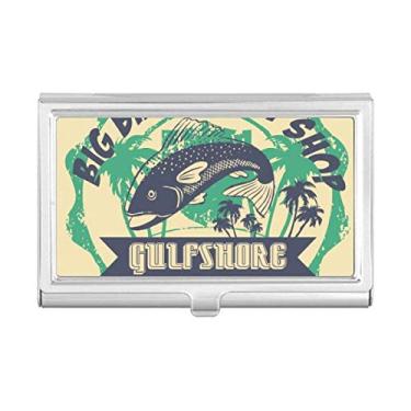 Imagem de Porta-cartões de visita tropical Fish Coconut