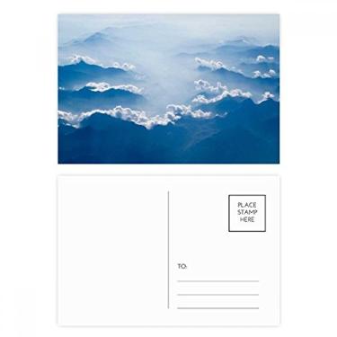 Imagem de Clouds Blue White Sky Conjunto de cartões postais de aniversário para enviar cartões de agradecimento