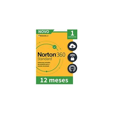 Imagem de Norton Antivírus 360 Standard 1 dispositivo, Licença 12 meses, Digital para Download, Nortonlifelock UN 1 UN