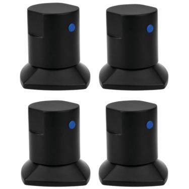 Imagem de Kit 04 und Acabamento De Registro Preto Encaixe Padrão Deca Docol 1.2 e 3.4