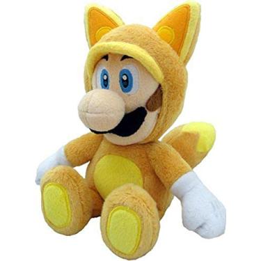 Imagem de Raposa Luigi Kitsune Fox Luigi Oficial do Super Mario da Little Buddy, 22 cm, amarelo