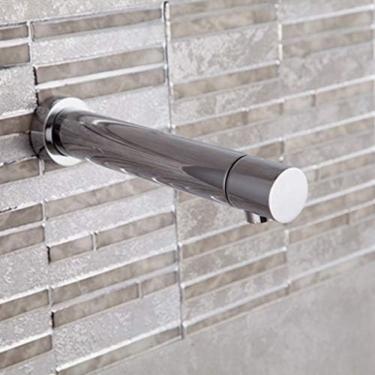 Imagem de Torneira De Água Quente E Fria Por Indução Infravermelha, Torneira Montada Na Parede, Torneira Para Pia Sem Contato Com Sensor Inteligente De 10-15 Cm, Com Acessórios De Instalação, Muito Adequada