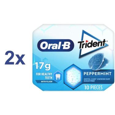 Imagem de Chiclete Trident Oral-B Peppermint Importado 17g - 2un