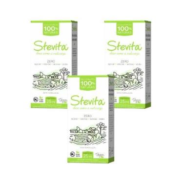 Imagem de KIT 3 Unidades Adoçante Líquido Sem Glúten Sem Lactose 25ml - Stevita