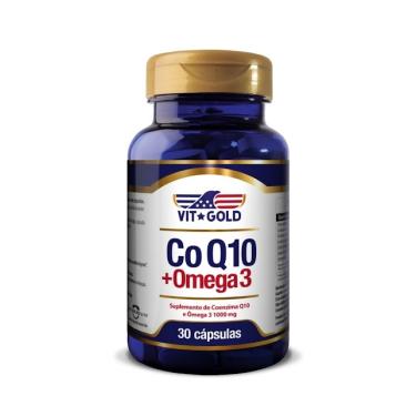 Imagem de Coenzima Q10 CoQ10 com Ômega 3 1000 mg Vitgold 30 Cápsulas 
