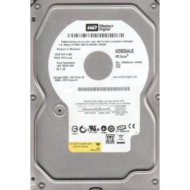 Imagem de HD Interno Sata 80GB WD800AAJS 7200 RPM 3.5