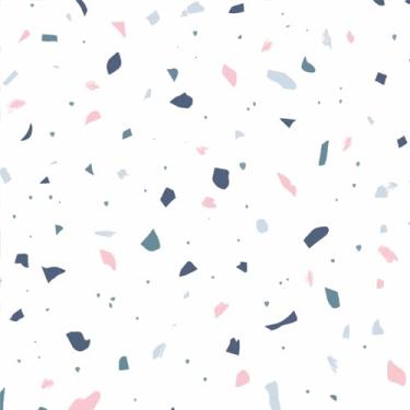 Imagem de Leliz Papers, Papel De Parede Adesivo Granilite Detalhes Rosa E Azul 1m