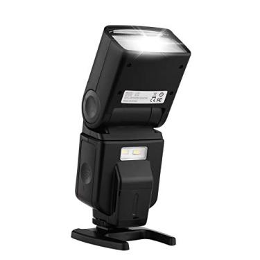 Imagem de Andoer Flash Universal Speedlite GN40 Ajustável com Luz de Preenchimento de LED para Câmeras Canon, Nikon, Olympus, Pentax DSLR (1 Unidade, Montagem de Sapata Padrão, Branco (Daylight))