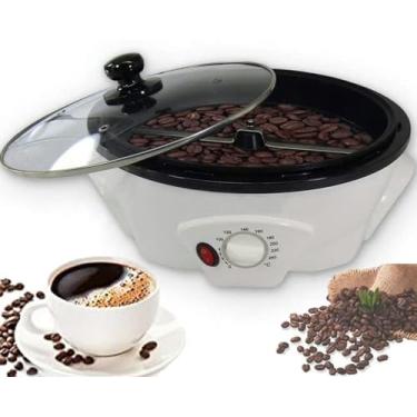 Imagem de Torrador De Café De 1200 W, 800g De Tambor Elétrico De Aço Inoxidável, Torrador De Café Rotativo, 0-240 ℃ Ajustável, Panela Antiaderente,A-1