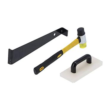 Imagem de Espaçador de Piso, Ferramentas de Instalação de Piso Contém Espaçador de Piso, Martelo de Bloco e Barra de Tração, Construção, Piso Laminado de Madeira