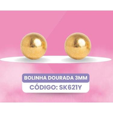 Imagem de Brinco Studex Sensitive Kids Bolinha 3Mm Dourada Sk621y