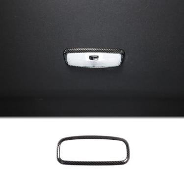 Imagem de Capa de painel de luz de leitura traseira interna do carro compatível com Ford Ranger 2015-2022 Luz de leitura do assento traseiro do carro moldura da lâmpada do telhado painel decoração adesivo