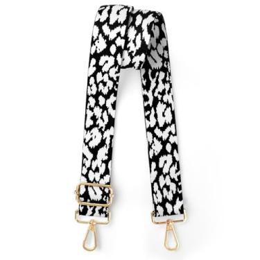 Imagem de Alças de bolsa de substituição para bolsas, cintos de floco de neve para mulheres, extensor de alça de bolsa, alça de ombro de guitarra para bolsas, bolsas de mão, alças de substituição de mochila de bagagem para mulheres