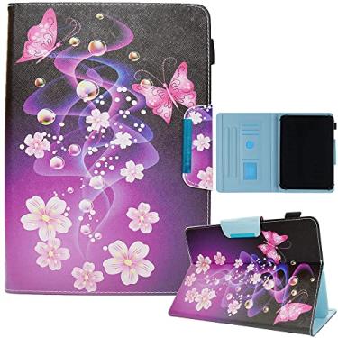 Imagem de Capa universal para tablet de 9,5-10,5", Chgdss para iPad 9,7/10,2/10,5", Galaxy Tab A 10,1/Tab E 9,6 e mais 9,5-10,5", para todos os tablets Android Windows de 9,5 a 10,5", 2Pink Butterfly