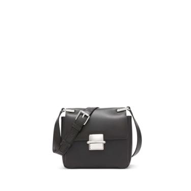 Imagem de Calvin Klein Alça transversal com aba de compartimento triplo cravo, Preto/prata, One Size