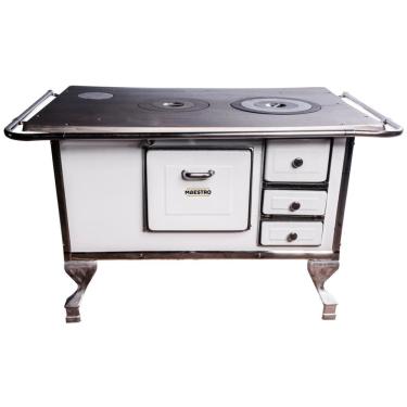 Imagem de Fogão a Lenha N3 Esquerdo Maestro Branco