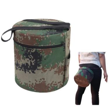 Imagem de NATURAL Castle Banqueta de jardim portátil vestível banco cadeira conjunto de ferramentas de trabalho acessórios decoração suprimentos de jardinagem ferramentas presentes para idosas mulheres mães