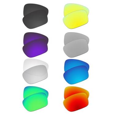 Imagem de EZReplace Lentes de reposição para óculos de sol Oakley Holbrook XL OO9417 (lentes polarizadas) - preto carbono + verde primavera + vermelho fogo + azul gelo azul prata metal amarelo dourado violeta +