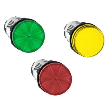 Imagem de Botão Sinalizador XB7 Monob 22mm C/Led 220VCA - Schneider Verde XB7EV03MP