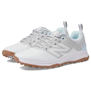 Imagem de New Balance Fresh Foam Contend V2 Tênis de golfe feminino, Branco/Cinza, 9 Wide